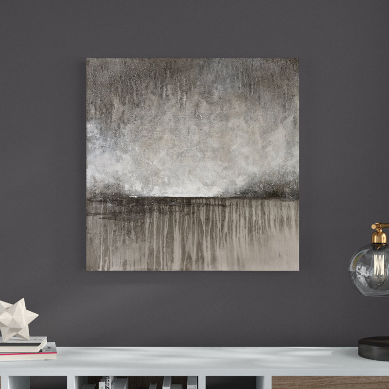 " Gray Textured Landscape ", 30" H x 30" W  