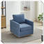 Fauteuil carré pivotant rembourré 360 degrés-1094357285