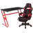 Bridesdale Gaming Bundle-Cup/Headphone Desk & Reclining Footrest Chair-1426605479