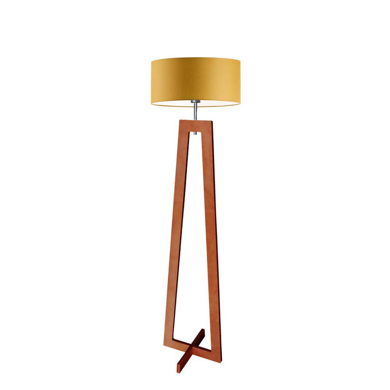 Chakka 148cm Traditional Floor Lamp, Brown, Gold