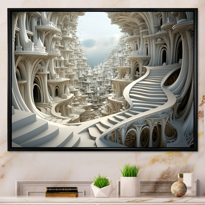 Dreamscape, Cadre flottant noir, H 30 po x l 40 po x P 1,5 po