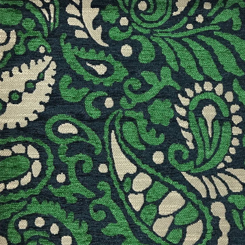 Hyde-Sydney Chenille Upholstery Fabric, Emerald