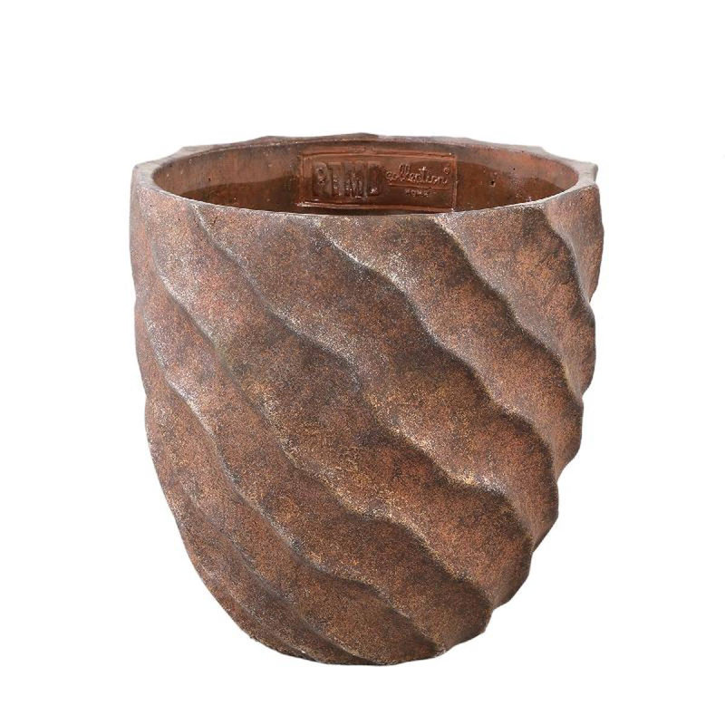 Northwick Ceramic Pot Planter, 30cm H x 30cm W x 30cm D, Brown