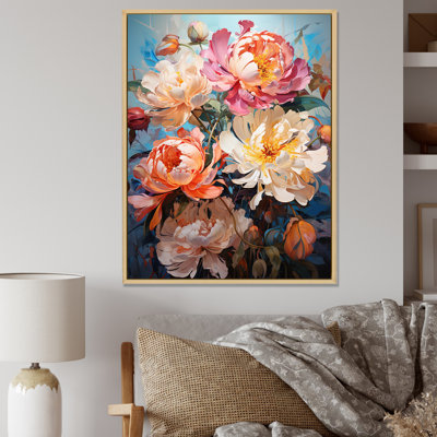 Peony Petal Poetry III sur toile