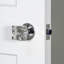 Viaggio Circolo Rosette Privacy (Bed & Bath) with Quadrato Crystal Knob-662241149-662241126