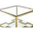 Juntunen Side Table In High Polish Gold - 20" H x 28" W x 28" D