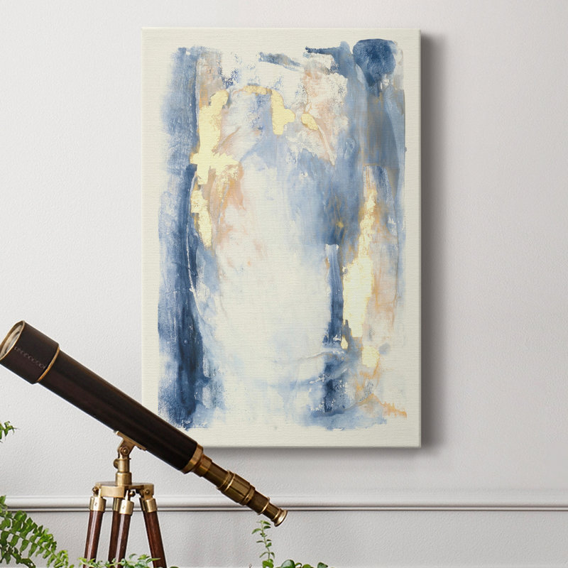Large Beige Wrapped Canvas Print with Solid Wood Frame