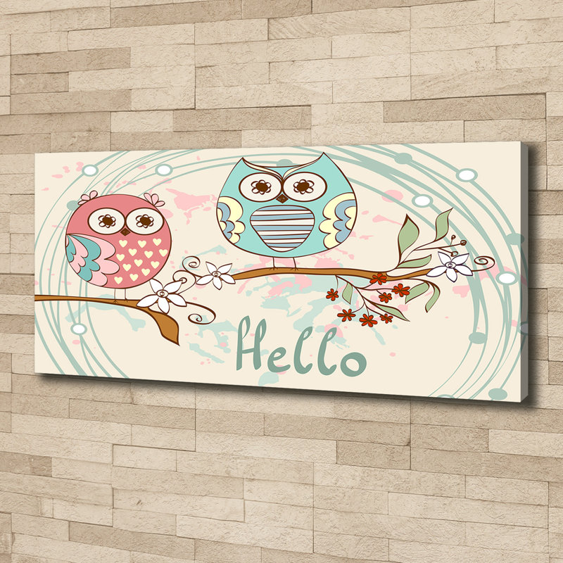 Owls - No Frame Print on Canvas