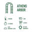 White Vinyl Garden Arbor