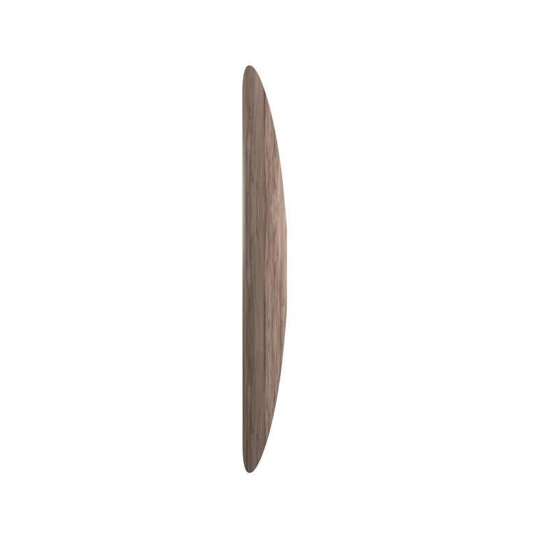 Clean Manufactured Wood Flush Mounted Sconce, 39.37" H x 4.53" W x 2.95" D, American Walnut