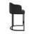 27" H Counter Height Bar Stools Set of 3, Modern Counter Stools with Curved Backrest and Arms, Black Metal Frames, Linen Fabric Upholstered Barstools for Kitchen Island, Home Bar-275977010
