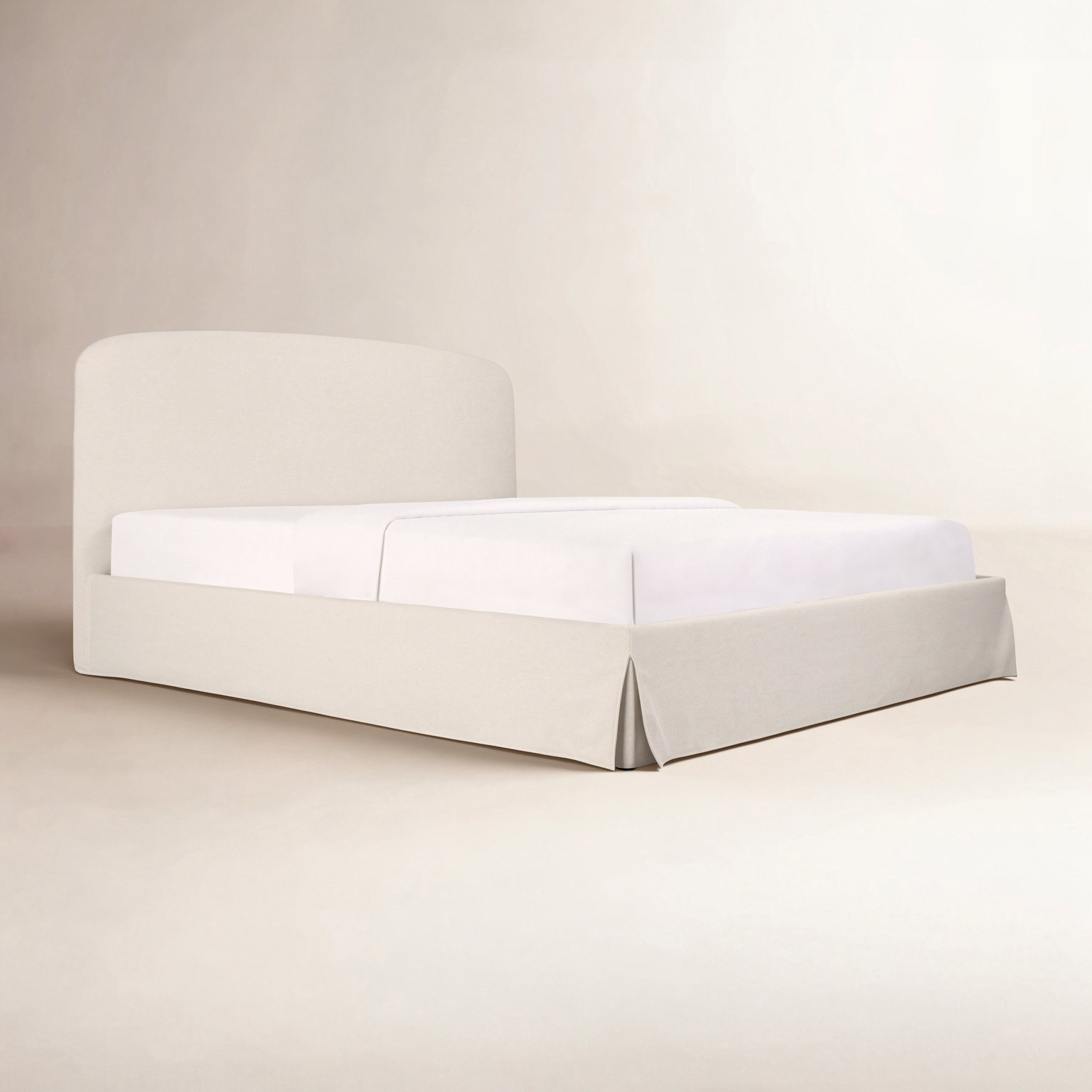Windcrest Storage Platform Bed, Queen, Cream