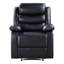Fauteuil inclinable électrique noir avec accoudoirs coussinés-1625776924