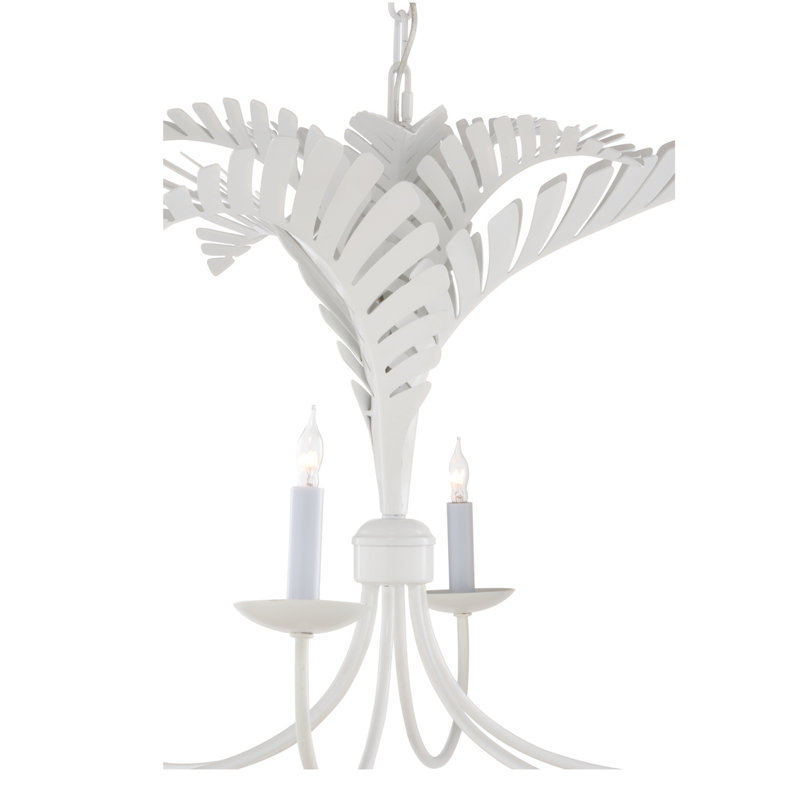 Royal 6 - Light Chandelier, White