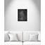 «Boat 1 Blueprint - Black - Floater Frame», impression sur toile-46818211-46818214