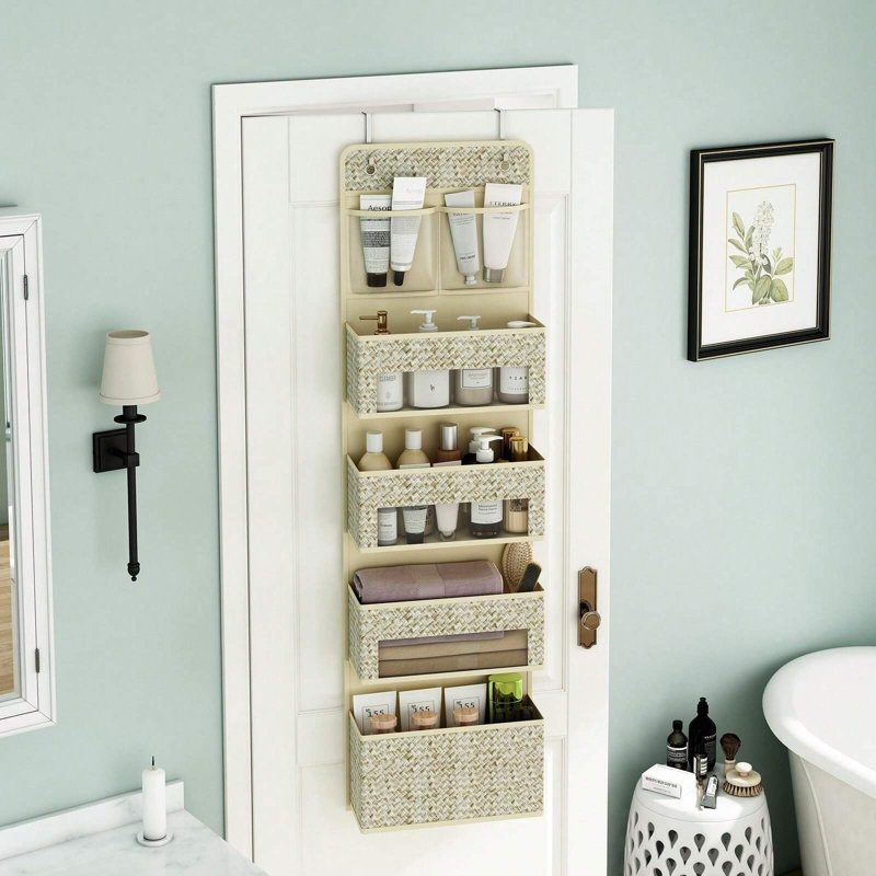Sac de rangement en tissu Rebrilliant, Beige