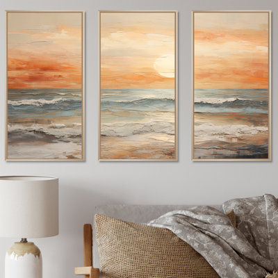 Plemmons - Coastal Sunset Canvas Art Set