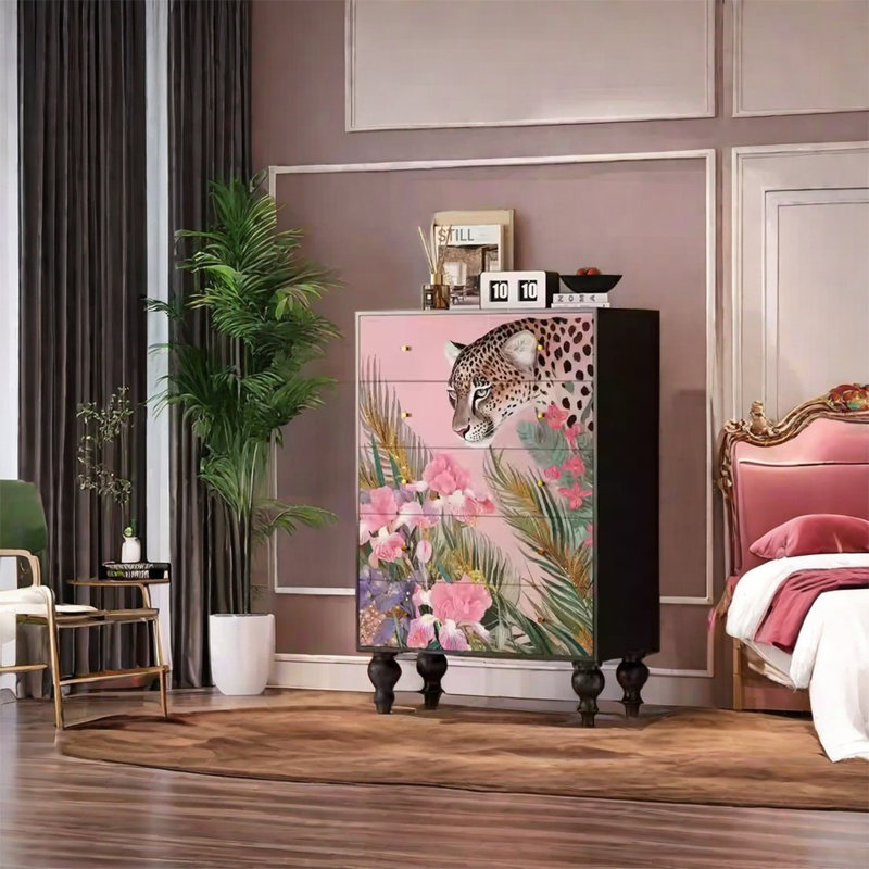 Compact Storage Cabinet with Drawers