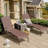 Jesley Outdoor Metal Chaise Lounge Set