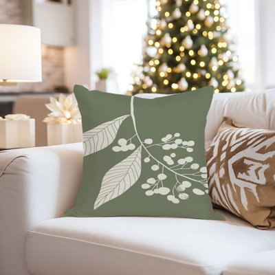 Botanical Sage Green Plants Leaves Bohemian