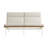 Perch 59'' Wide Powder Coated Aluminum Loveseat with Cushions-48482366-96832030