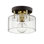 1 - Light Simple Drum Semi Flush Mount