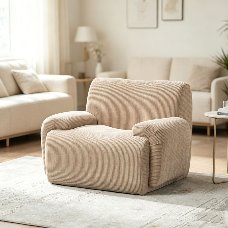 Fauteuil Chenille, Taupe