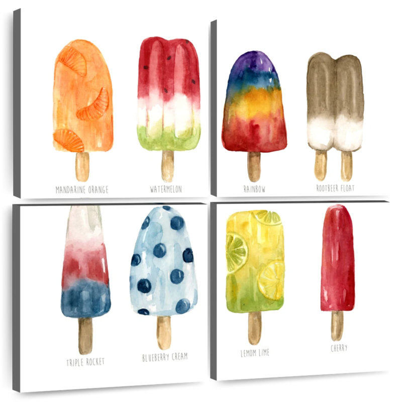 Yarlin Popsicles Favorite Flavor, 26" H x 26" W