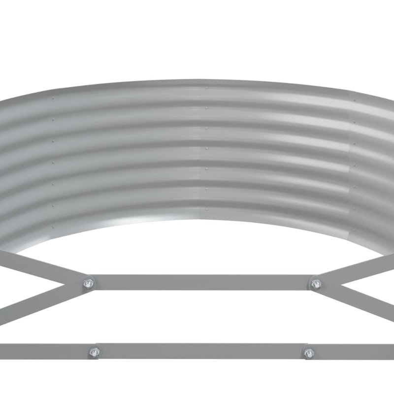 Catalapa Metal Raised Garden Bed, 14.2" H x 199.6" W x 39.4" D, Gray