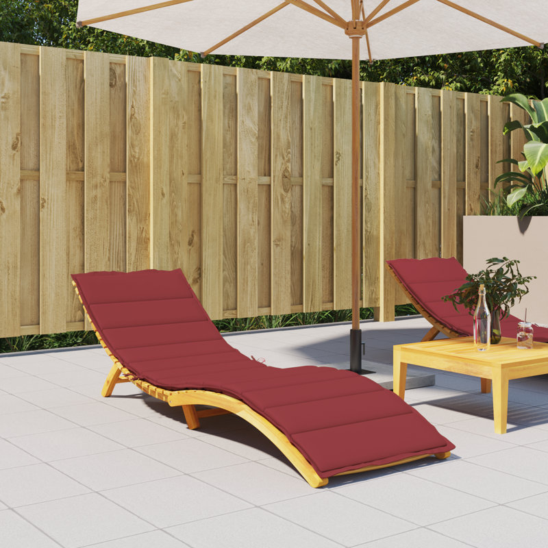 Outdoor Seat / Back Cushion, Black, 1.6" H x 78.7" L x 27.6" W