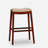 30" Bar Stool, Cherry Finish, Bone Leather Seat-2111404547-2111404546