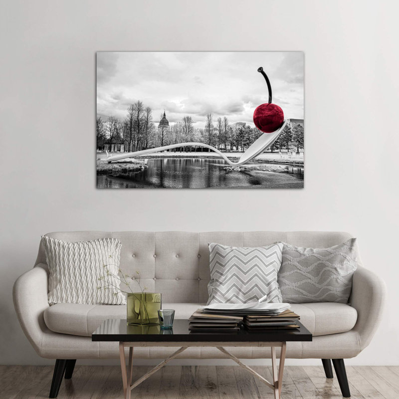 Cherry Spoon by Eric Schech - Print on Canvas, 66.04 cm H x 45.72 cm W x 1.91 cm D, No Frame