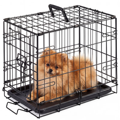 Single door Metal Collapsible Pet Crate Homes for Pets