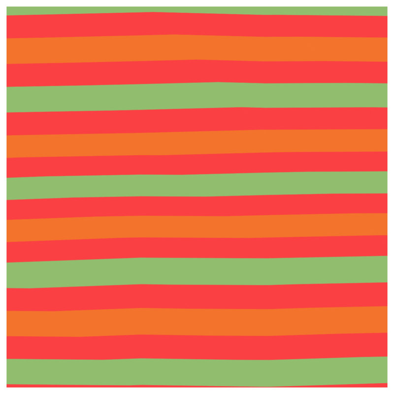 Tapis de bain rouge, rouge, orange, rayures, 34in W x 21in L