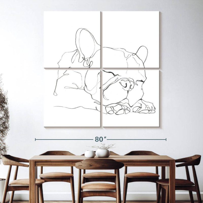 Bouledogue français Brampt Contour I, H 74 po x l 74 po