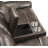 Lydia Brown Leather Aire Motion Loveseat W/USB & Console