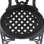 Set Of All-Weather Cast Aluminum Dining Furniture Set With Black Frame-416503133