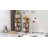 Oliver 360° Rotating Solid Wood Bookshelf, Equipped with Brake Wheels, Allowing for Flexible Adjustment-28466079-16625579