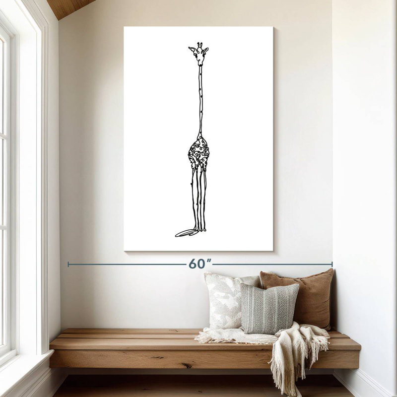 Brampt Slender Giraffe, 51" H x 34" W