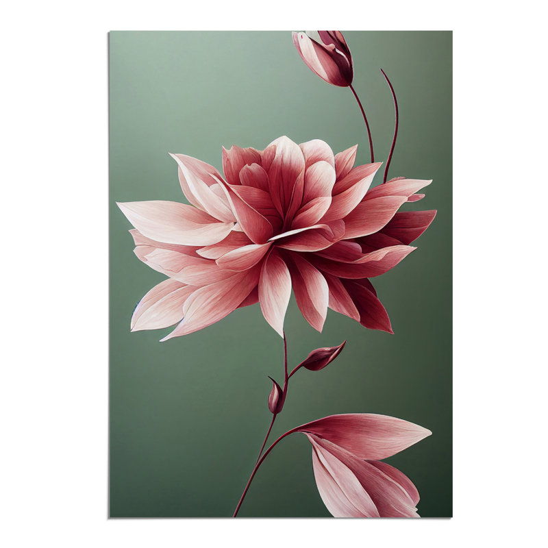 A Picturesque Flower - Wall Art, 42cm H x 29.7cm W, Paper, No Matte