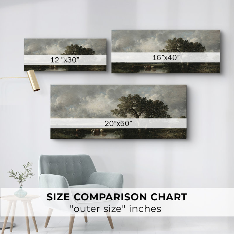 Série paysage - DC III - Toile tendue avec châssis - Prêt à accrocher, H 12 po x l 30 po
