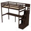 Loft Bed With Storage Staircase And Built-In Desk-753343450