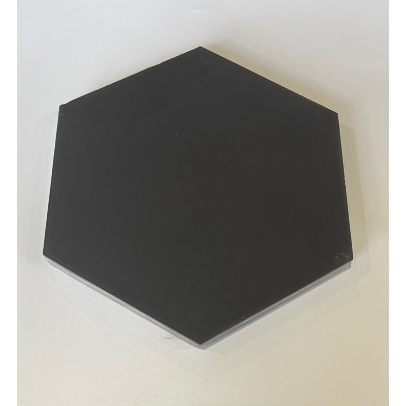 Carreau de mosaïque pour mur et plancher 8 po x 9 po Menara, Noir