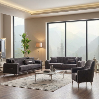 Rozye 3 - Piece Living Room Set