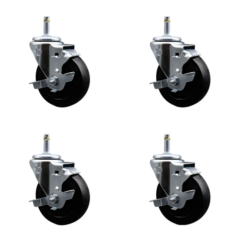 Soft Swivel Grip Ring Stem Caster