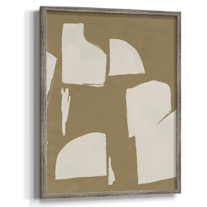 ChunkyAbstractIV Framed Print - Solid Wood, 15" H x 12" W