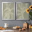 «White Ribbon on Celadon I», ensemble de 2 peintures sur toile encadrées-1370115110-1370115109