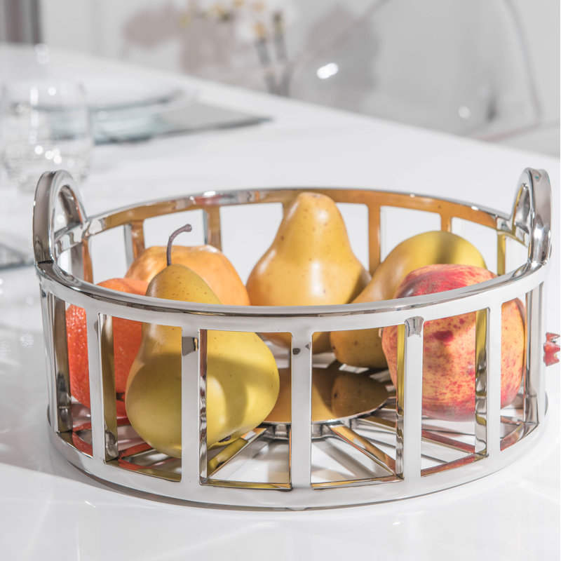 Aulica Nickel Plated Fruit Bowl