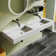 MEDUNJESS 59'' Wall Mounted Bathroom Sink Solid Surface Double sink