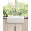 24"L X 19" W Farmhouse/Apron Front White Ceramic Kitchen Sink